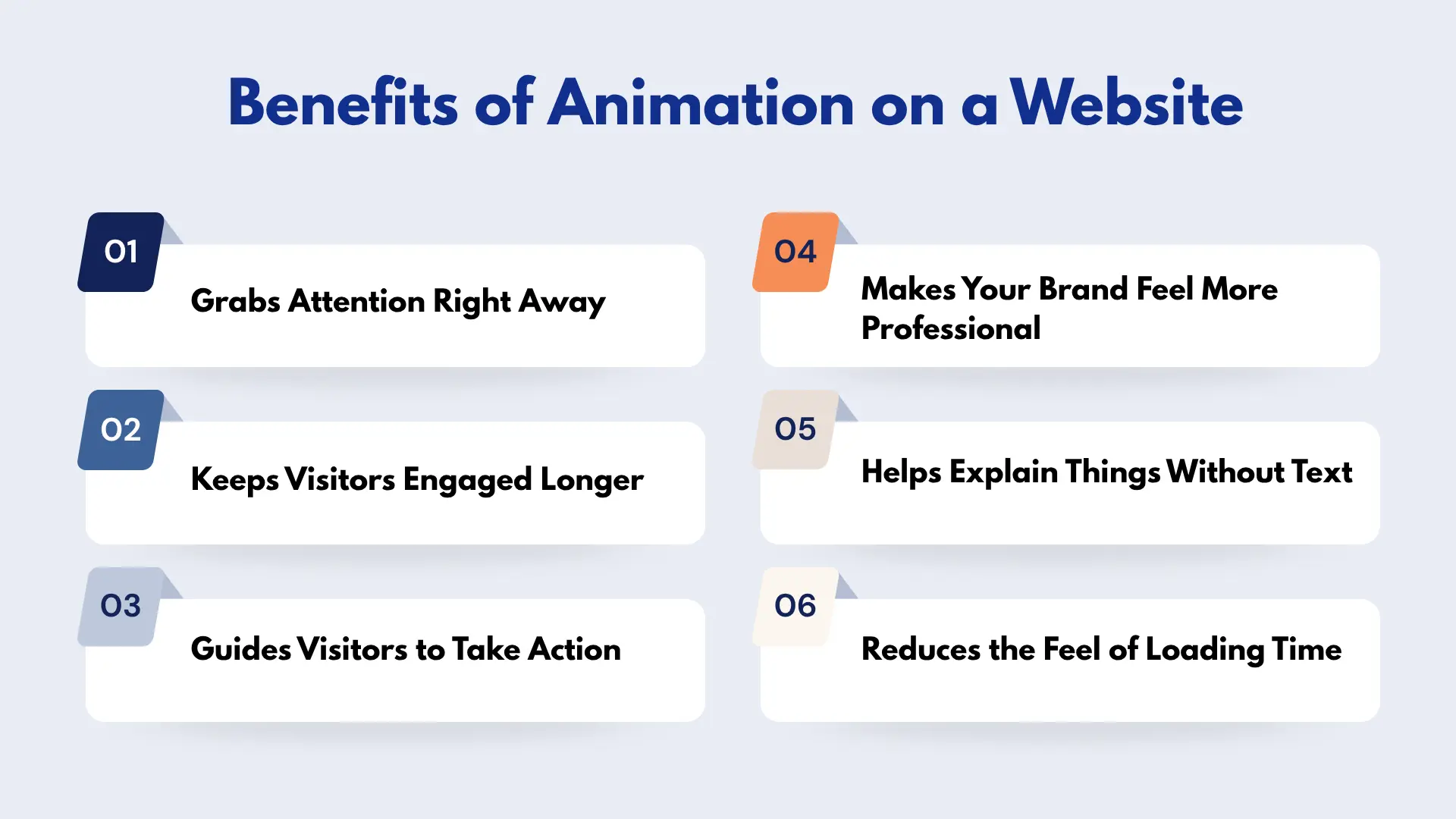 Benefits of animation on a website
