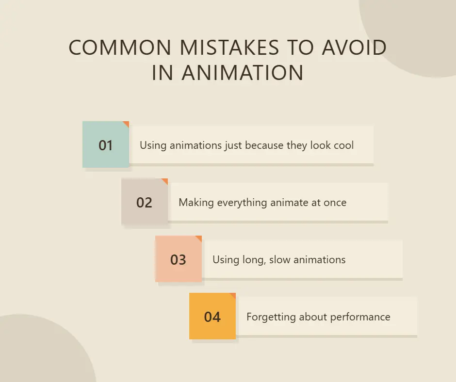 Common mistakes to avoid in animation