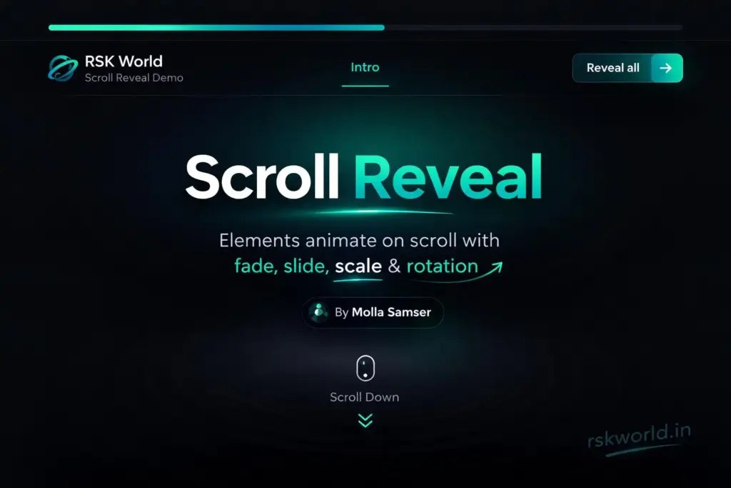 Content sections