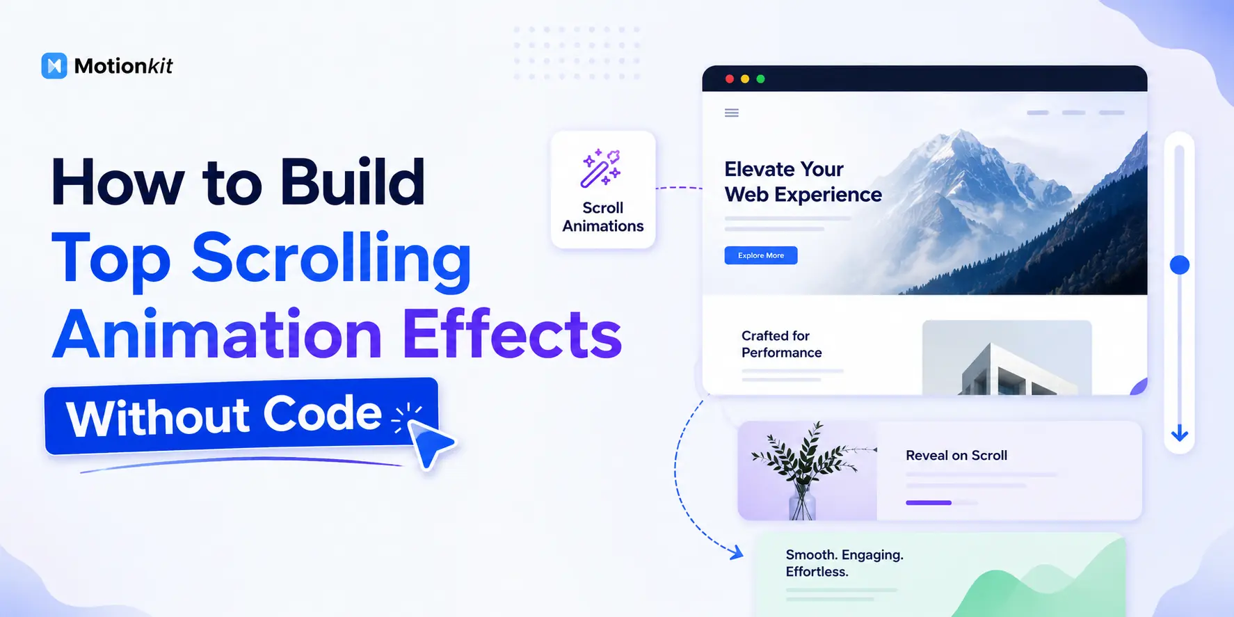 How to Build Top Scrolling Animation Effects Without Code 