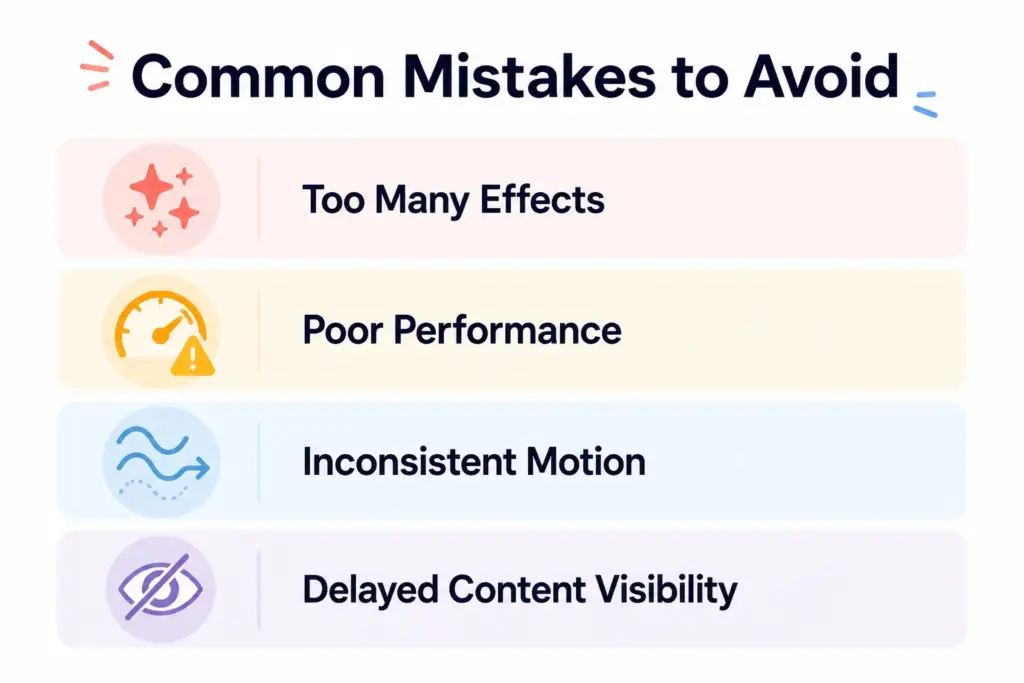 Common mistakes to avoid